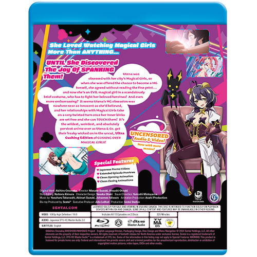 Gushing Over Magical Girls Complete Collection Blu-ray Back Cover