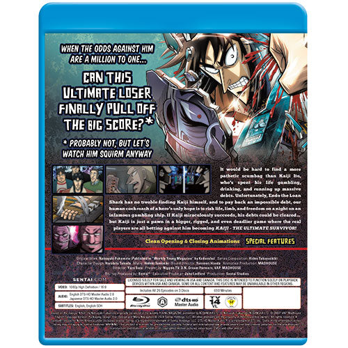 Kaiji: The Ultimate Survivor (Season 1) Complete Collection Blu-ray Back Cover