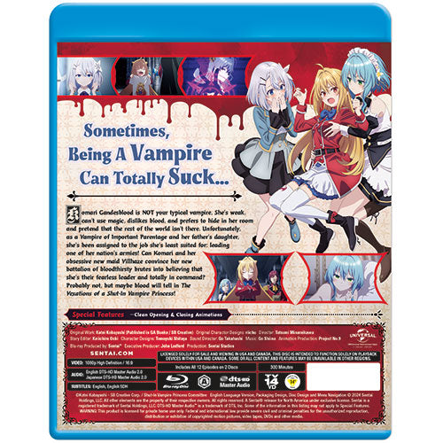 The Vexations of a Shut-In Vampire Princess Complete Collection Blu-ray Back Cover