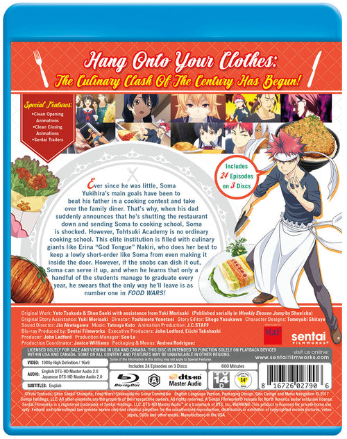 DVD Food Wars! Season 1-3 + PART 2 Shokugeki No Souma San No