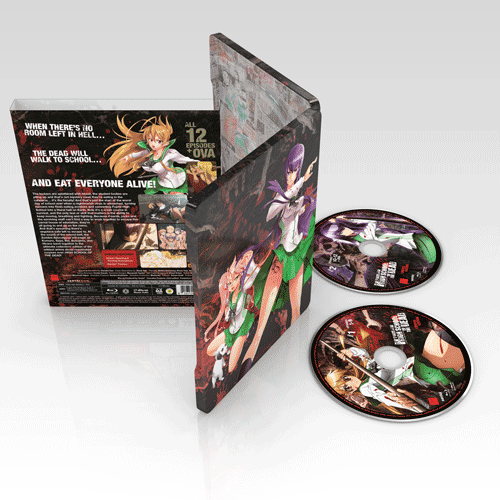 DVD Highschool of the Dead 1-12 End Uncensored 2 disc